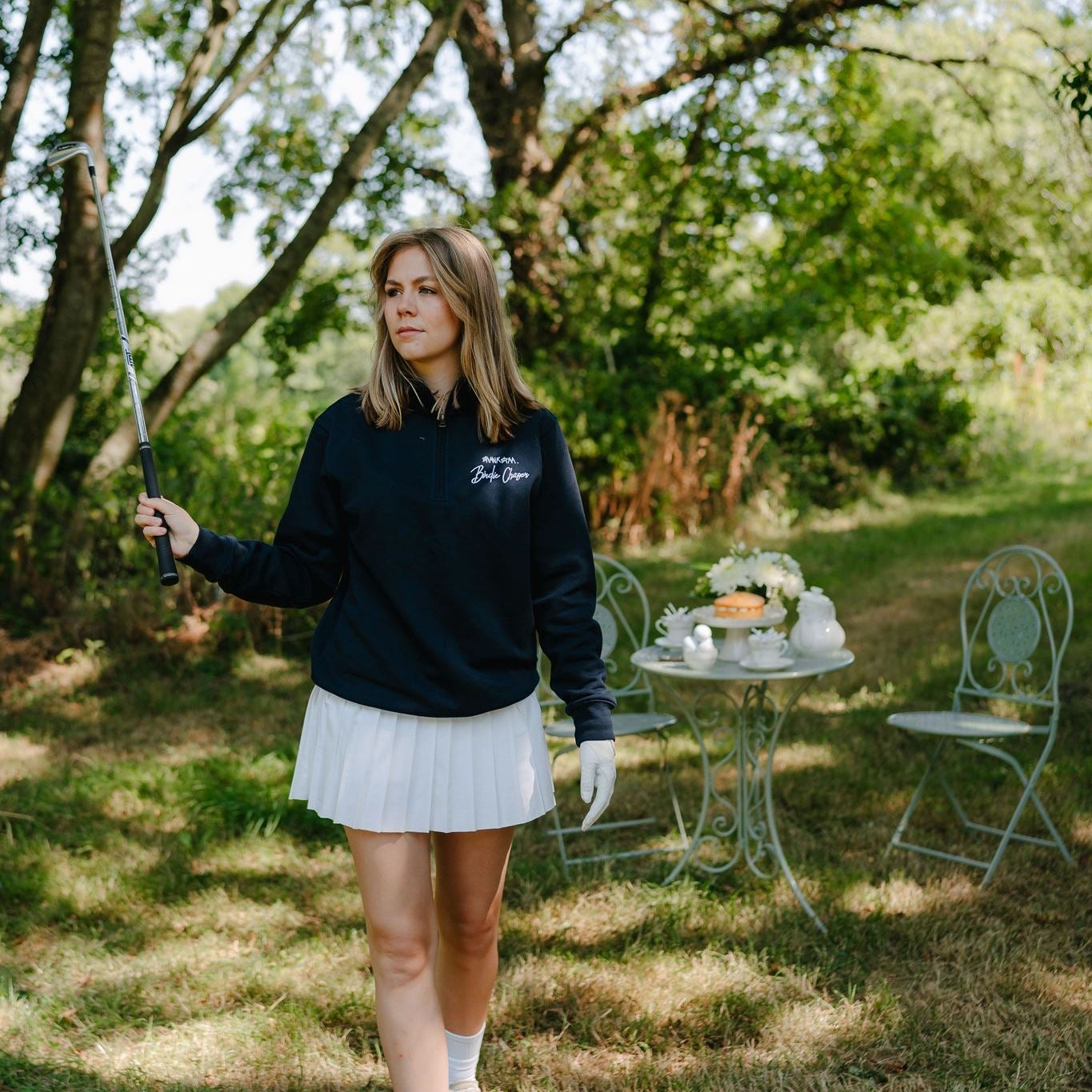 Birdie Chaser Quarter Zip - Blue