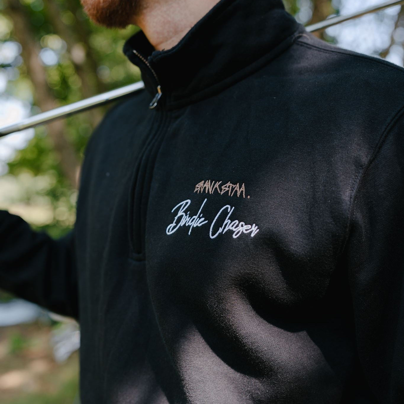 Birdie Chaser Quarter Zip - Black