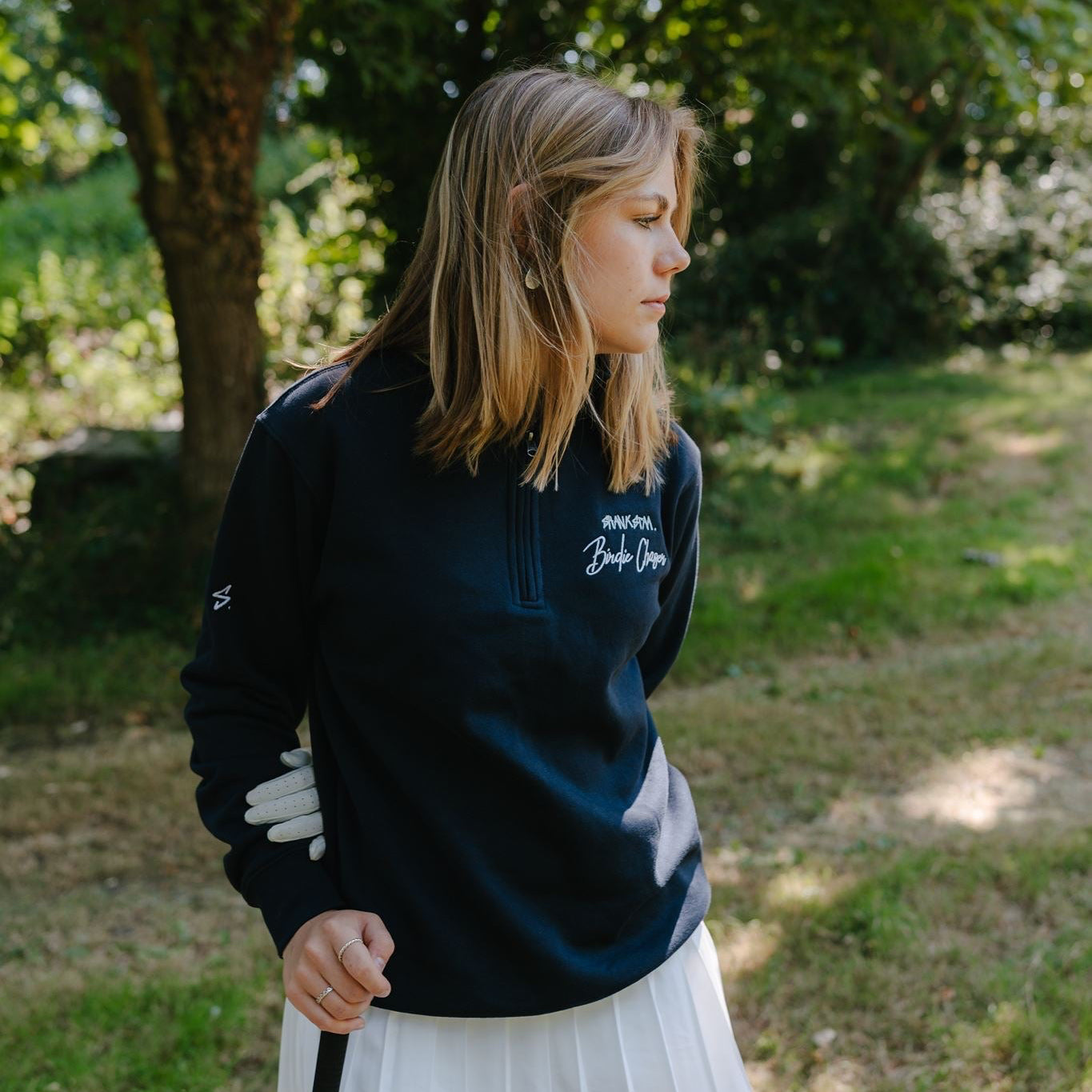 Birdie Chaser Quarter Zip - Blue