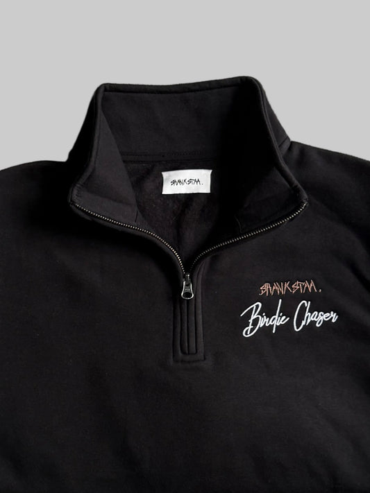Birdie Chaser Quarter Zip - Black