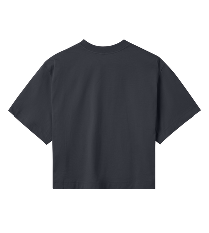 Crop Tee - Off Black