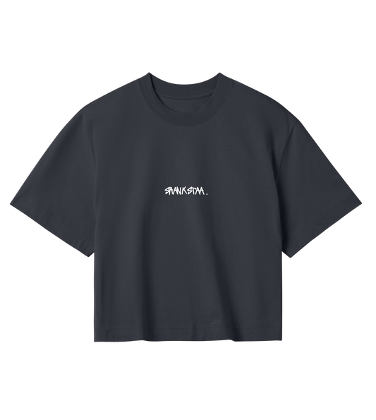 Crop Tee - Off Black