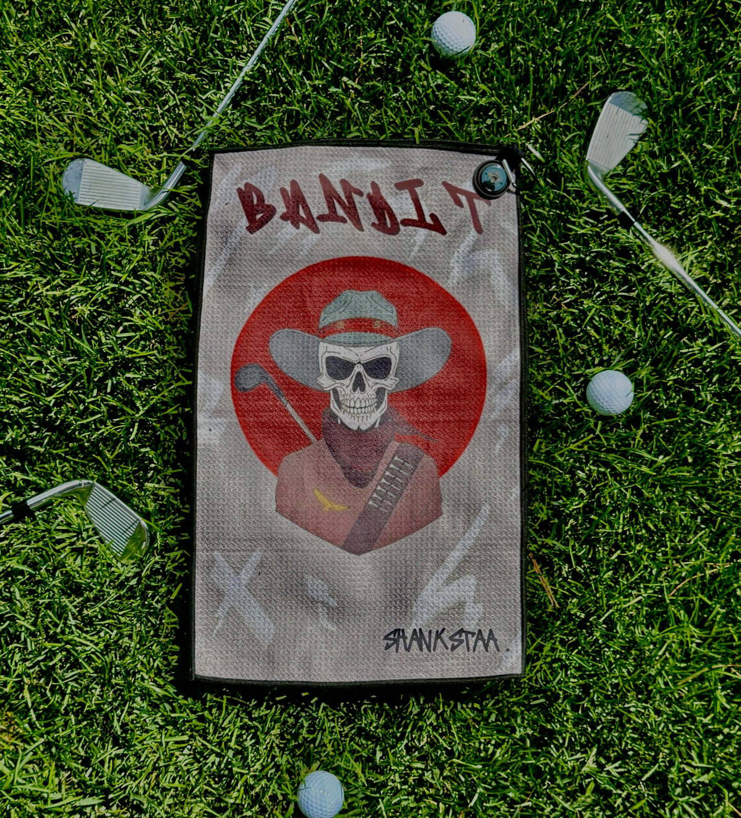 T Bandit - Golf Towel with Ball Marker